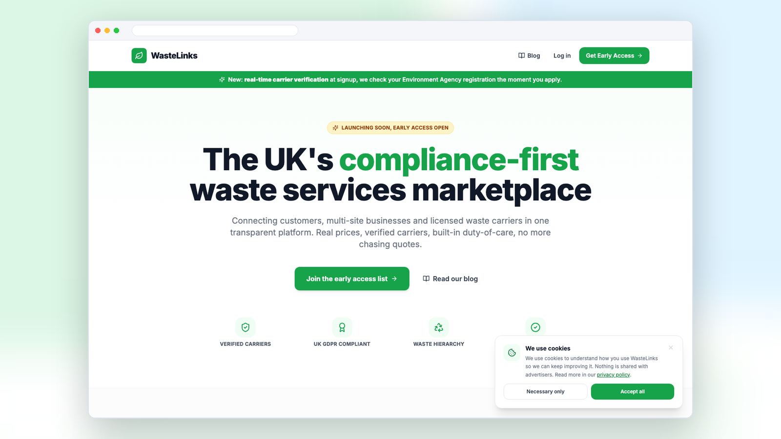 WasteLinks marketplace